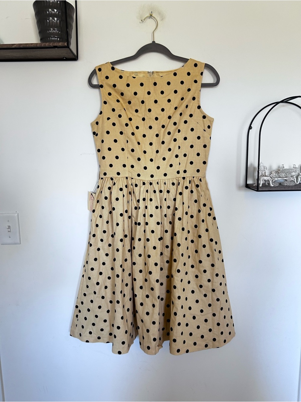 Lindy Boo Polka Dot Sleeveless A-line Retro Vintage Inspired Dress Size Medium